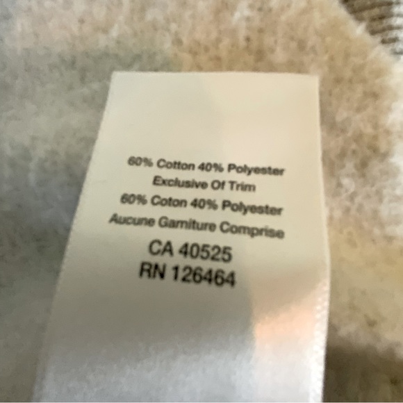 Be You Hooded Sweatshirt Grey With Black Tie Cropped Cut Off Pullover Size SP - Picture 11 of 12